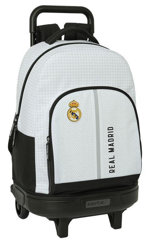 Mochila Grande con Ruedas Compact Extraíble Real Madrid