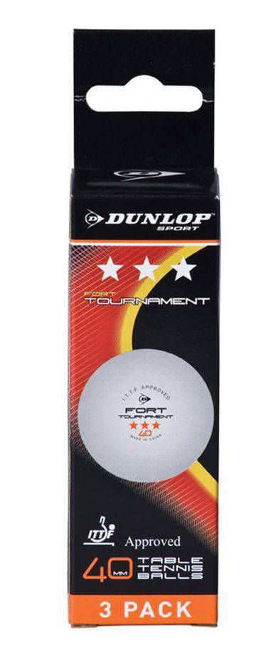 Pelotas Tenis Mesa ITF Dunlop Fort Tournament 3 bolas D