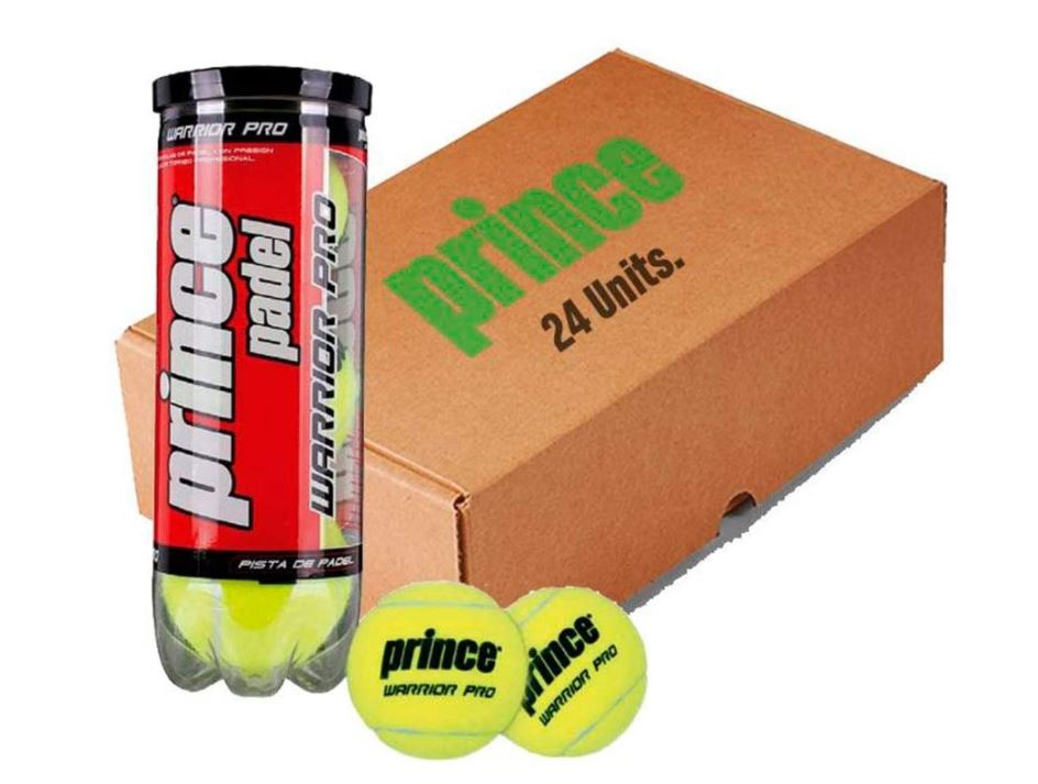 Pelotas Pádel Prince Pádel Warrior Pro 24 botes de 3 pelotas