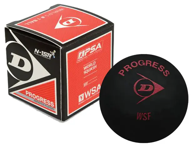 Bolas Squash Dunlop PROGRESS Punto Rojo 1 bola