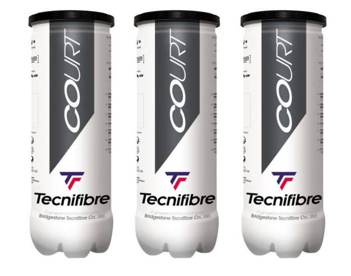 Pelotas Tenis Tecnifibre COURT pack 3 botes (3x3)