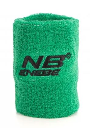 Muñequera Pádel Tenis Enebe Ancha 8 cm Verde