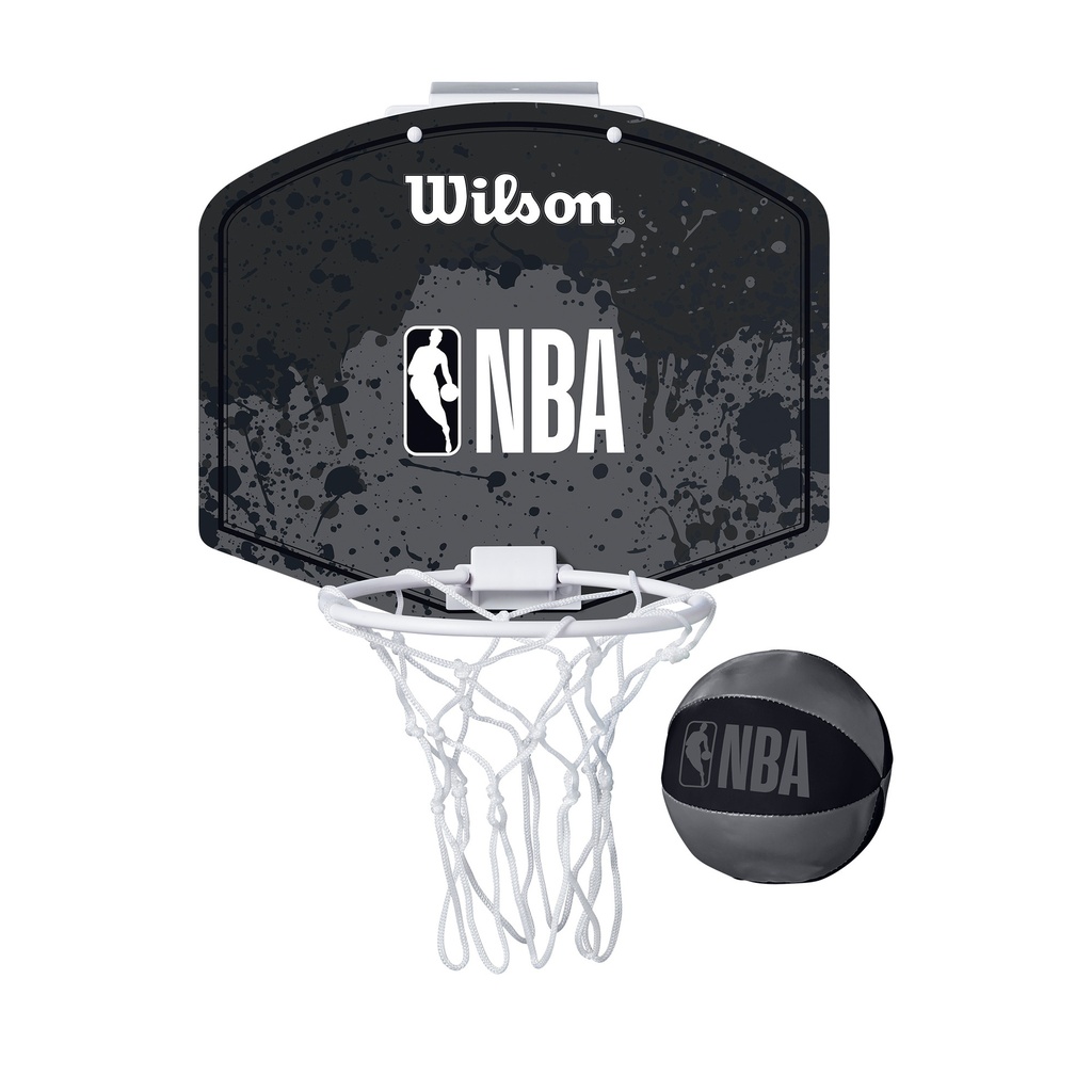 Mini Canasta Wilson NBA Team Negro/Gris