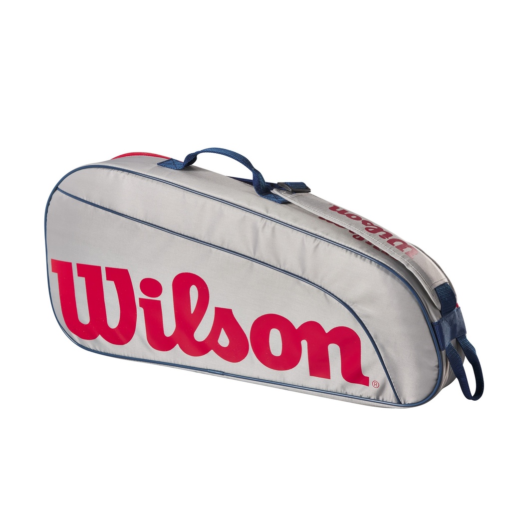 Raquetero Wilson Junior 3 Raquetas Gris/Rojo