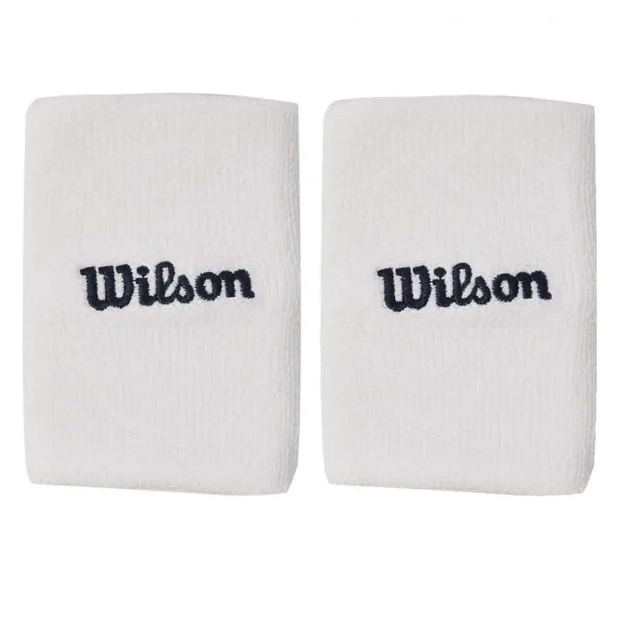 Muñequeras Wilson U Terry Anchas Blanco