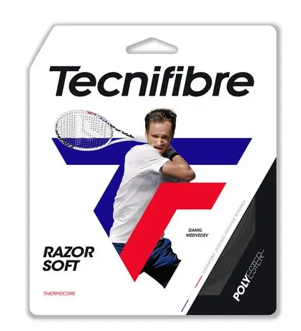Cordaje Tenis Tecnifibre Razor Soft SET 12m 1.25mm Carbón
