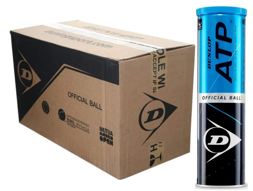 Pelotas Tenis Dunlop ATP TOUR B4 18 Botes de 4 pelotas
