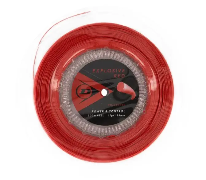 Cordaje Tenis Dunlop Explosive Bobina 200m Rojo