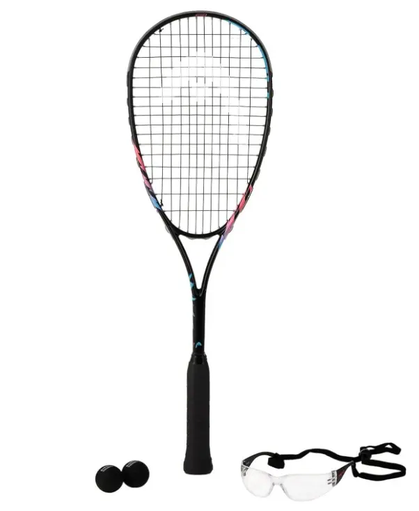 Raqueta Squash Head Spark Elite Pack Pelotas + Gafas