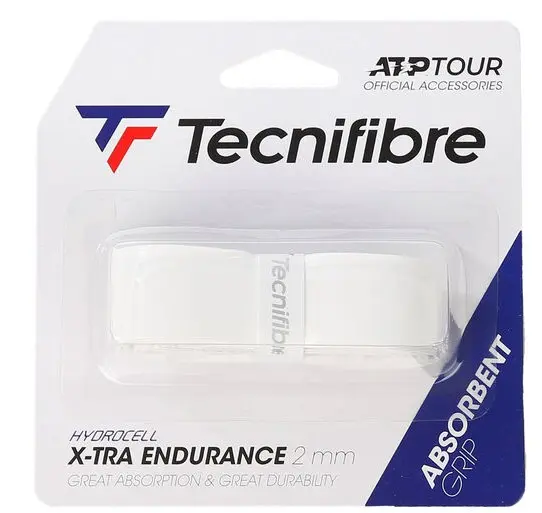 Grip Tenis Tecnifibre X-TRA Endurance ATP Tour 2 mm Blanco
