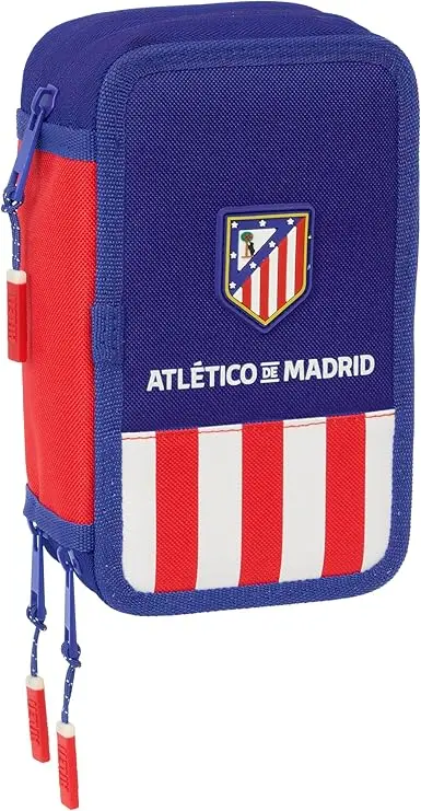 Estuche Plumier Triple 37 Piezas Atlético De Madrid