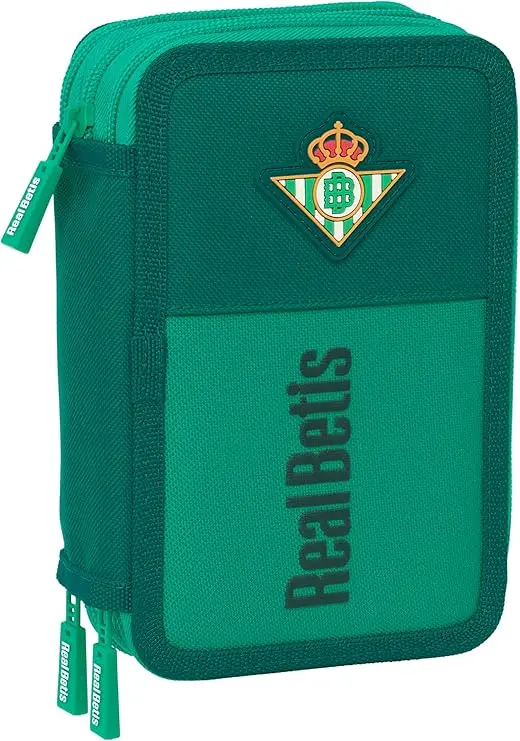 Estuche Plumier Triple 37 Piezas Resistente al Agua Real Betis Balompié