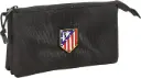 Estuche Portatodo Triple Atlético De Madrid Teen Black