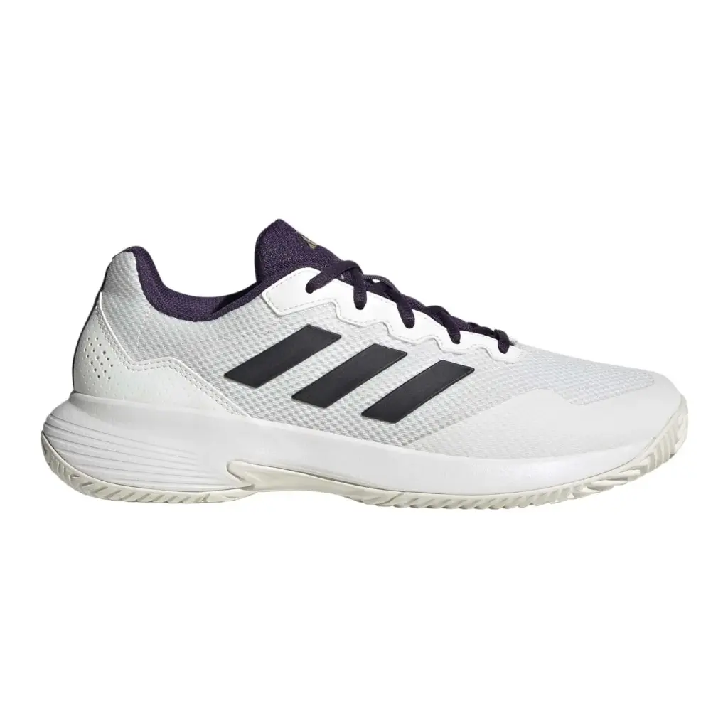 Zapatillas adidas Gamecourt 2 Hombre Blanco/Negro/Púrpura