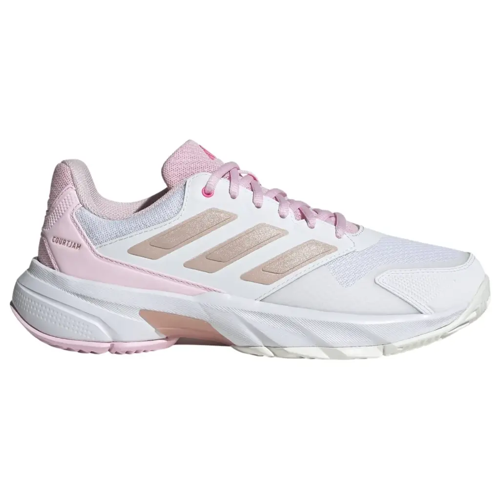 Zapatillas adidas CourtJam Control 3 Mujer Blanco/Rosa