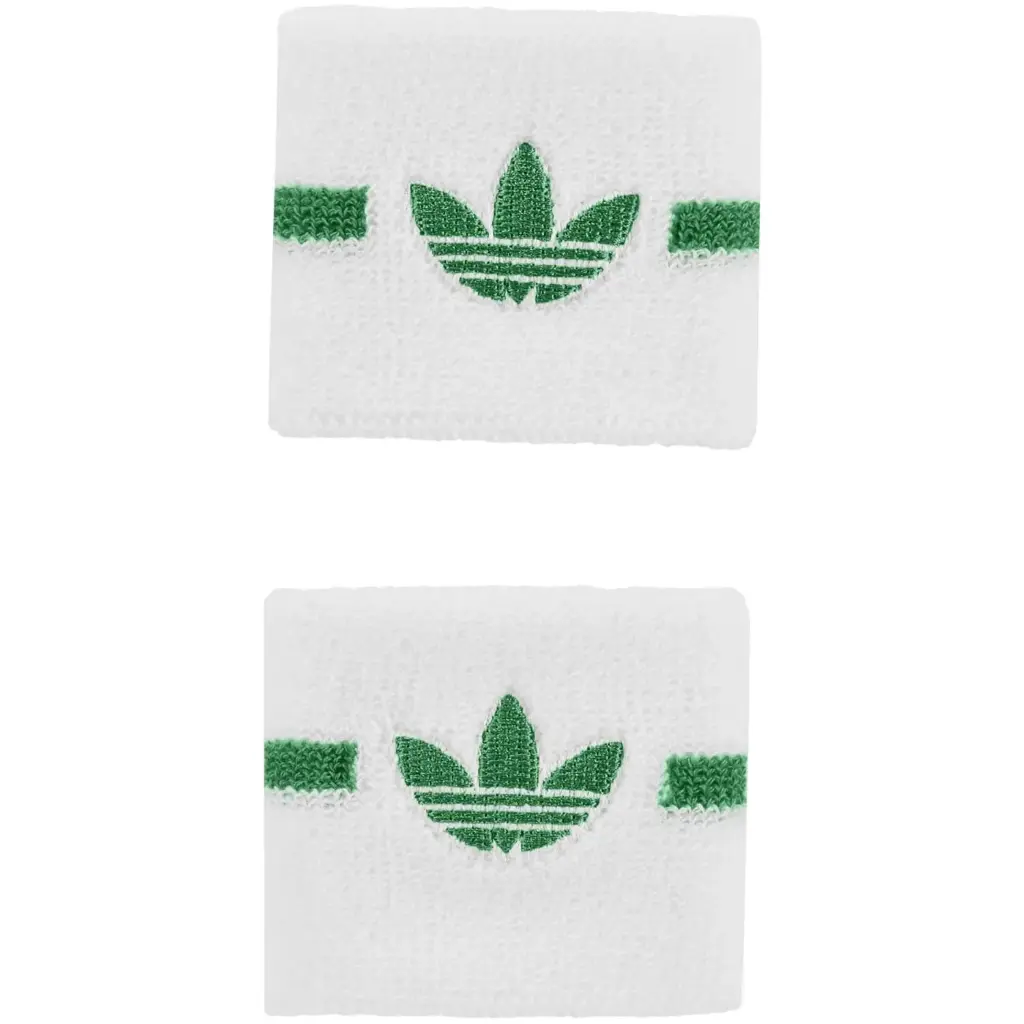 Muñequeras adidas Tenis Original Logo Talla S Blanco/Verde