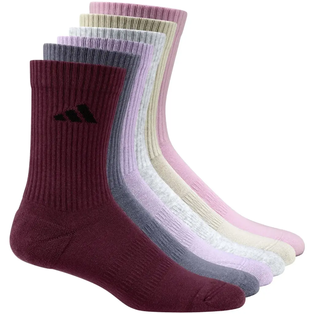 Calcetines adidas Cushioned Crew Mix Aurora Ruby 6 Pares