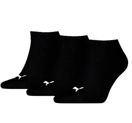 Calcetines Puma Unisex Sneaker Plain 3 pares Negro