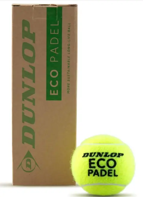 Pelotas Pádel Dunlop Eco Pádel 1 Bote 3 pelotas