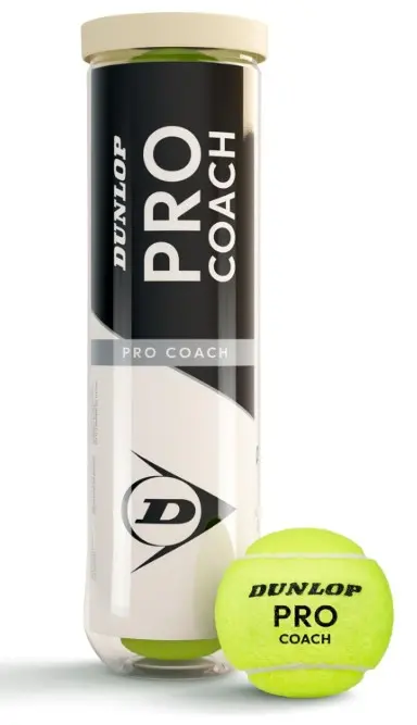 Pelotas Tenis Dunlop Pro Coach 1 Bote de 4 pelotas 