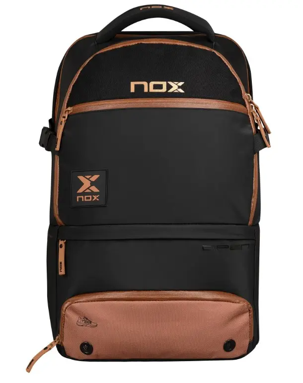 Mochila Nox Luxury Open Series Negro Marrón