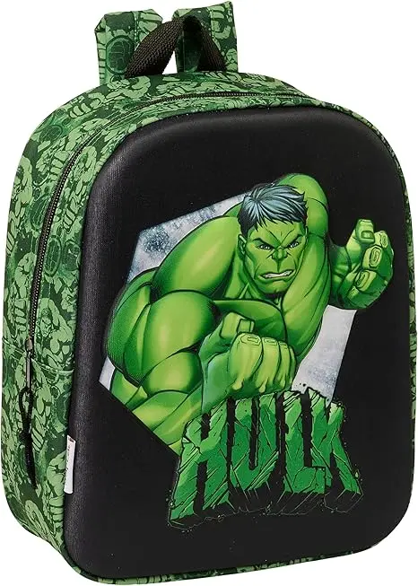 Mochila Guardería Safta 3D Hulk