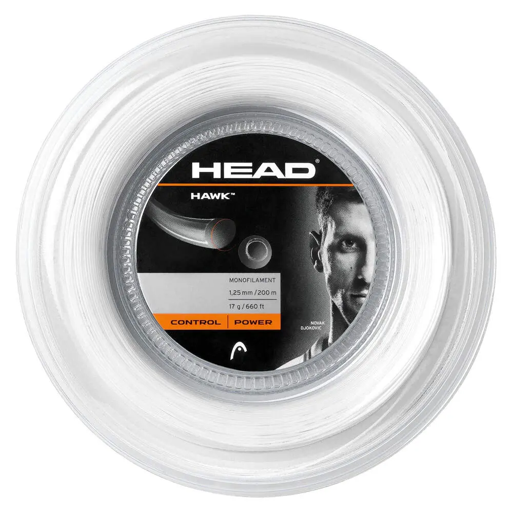 Cordaje Tenis Head Hawk Bobina 200M 1.30mm Blanco