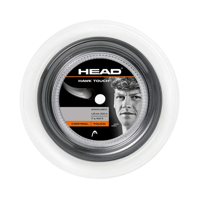 Cordaje Tenis Head Hawk Touch Bobina 200m Antracita