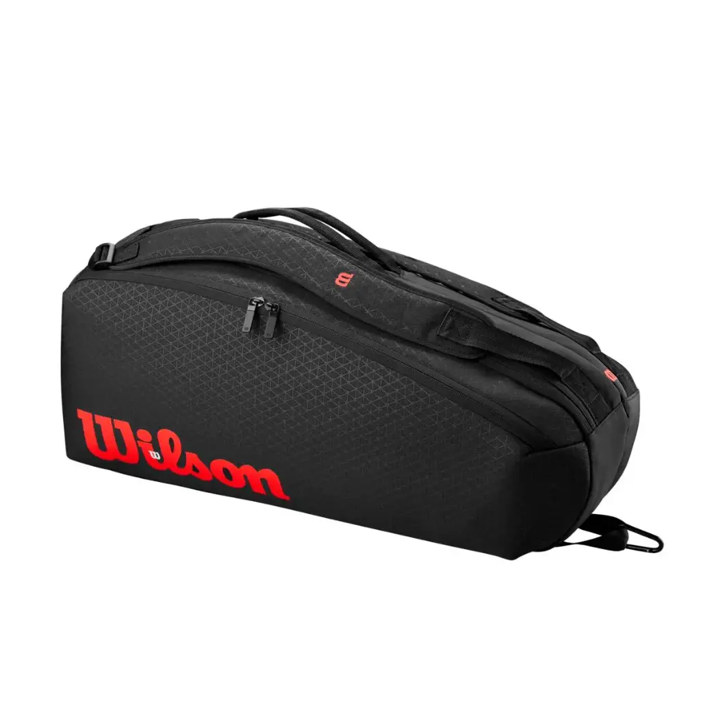 Raquetero Wilson Clash V3 6 Raquetas Negro/Rojo
