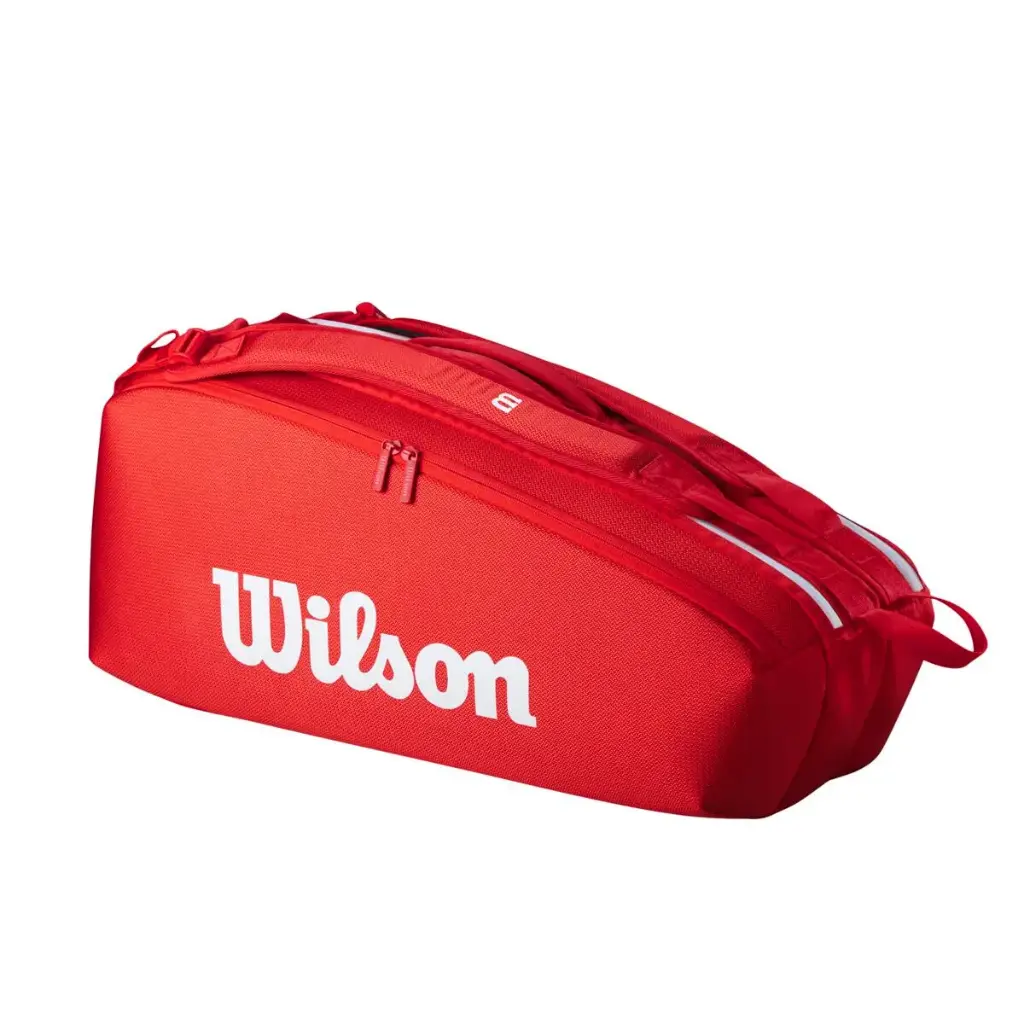 Raquetero Wilson Super Tour 6 Raquetas Rojo