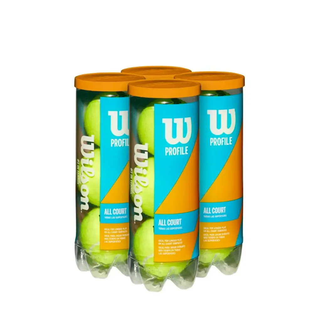 Pelotas Tenis Wilson Profile All Court 4 Botes 3 Pelotas