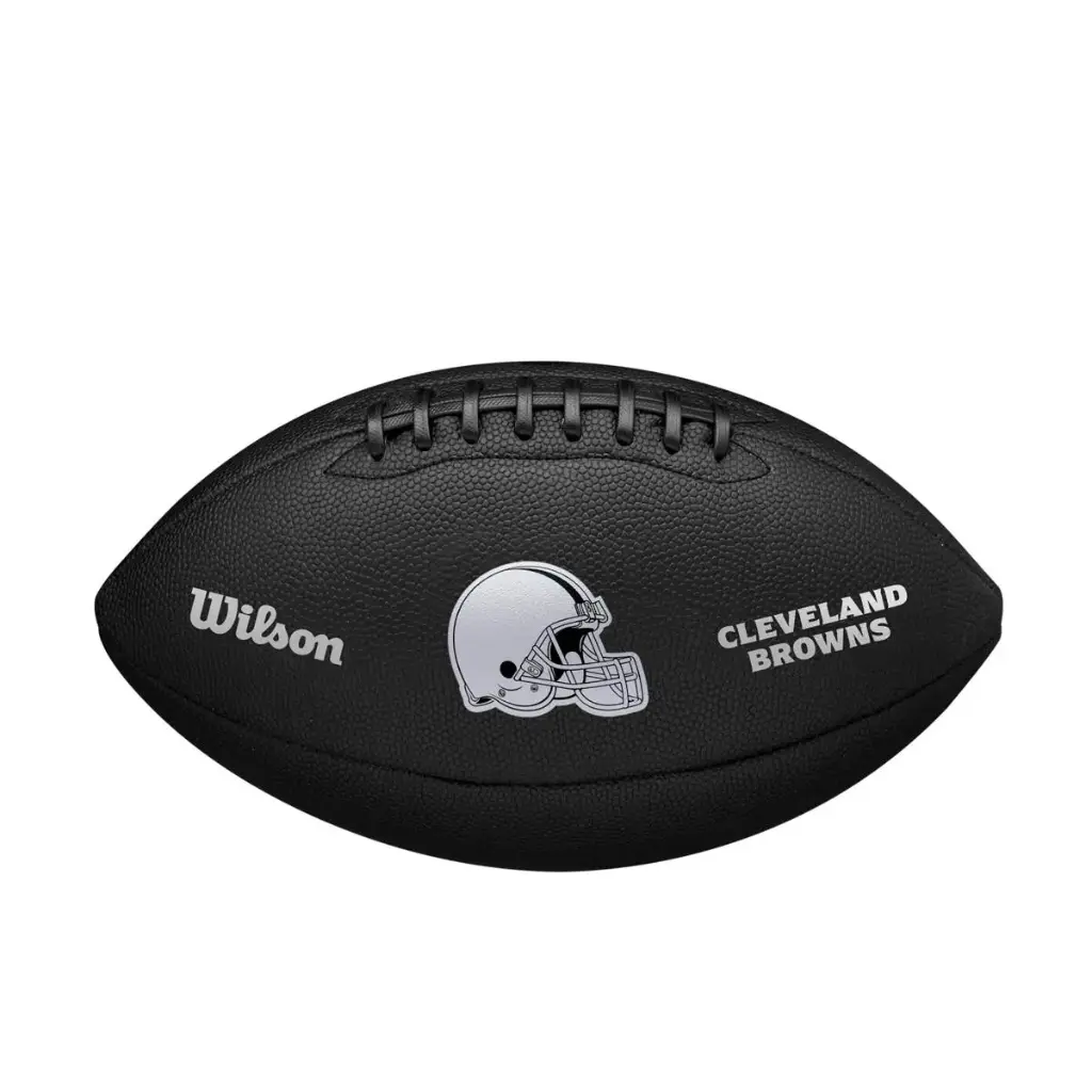 Balón Fútbol Americano Wilson Nfl Team Metallic Premiere Cleveland Browns Official Negro