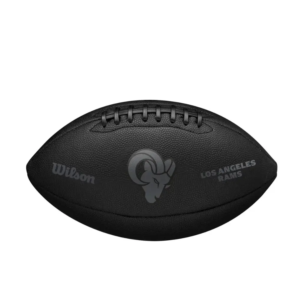 Balón Fútbol Americano Wilson Nfl Team Metallic Premiere Los Angeles Rams Official Negro