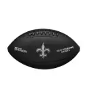 Balón Fútbol Americano Wilson Nfl Team Metallic Premiere New Orleans Saints Official Negro