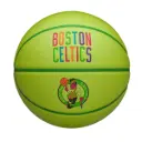Balón Baloncesto Wilson Nba Team Boston Celtics Talla 7 Verde Neón