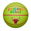 Balón Baloncesto Wilson Nba Team Chicago Bulls Talla 7 Verde Neón