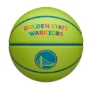 Balón Baloncesto Wilson Nba Team Golden State Warriors Talla 7 Verde Neón