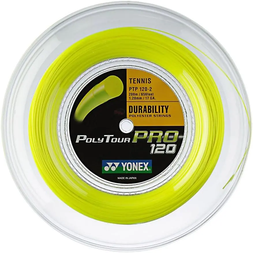 Cordaje Yonex Poly Tour Pro Bobina 200m Amarillo
