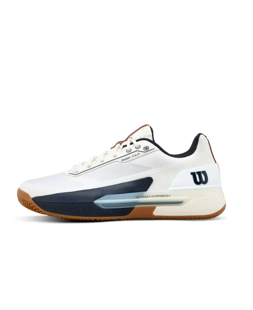 Zapatillas Wilson Rush Tour 5 Clay Hombre Blanco/Marino