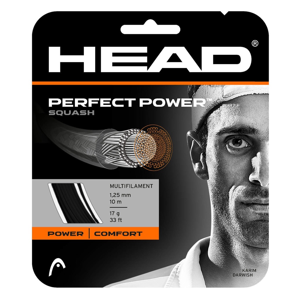 Cordaje Squash Head Perfect Power Blanco