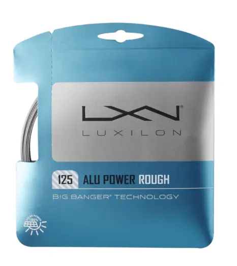 Cordaje Tenis Luxilon ALU Power Rough set 12,2m Plata
