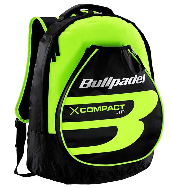 Mochila Pádel Bullpadel X-COMPACT Negro Amarillo