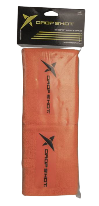 Muñequeras Pádel drop Shot Algodón XL Naranja