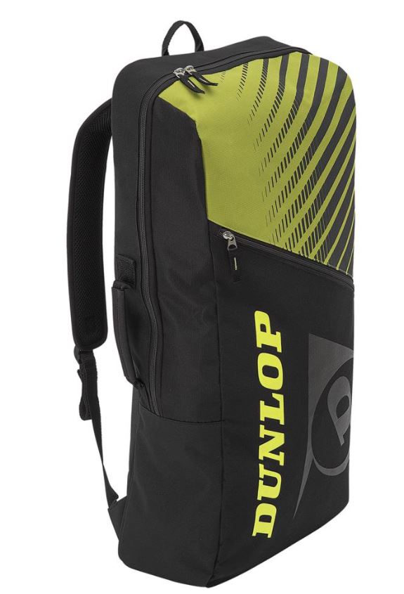 Mochila Dunlop SX Club 2 Raquetas Negro Amarillo