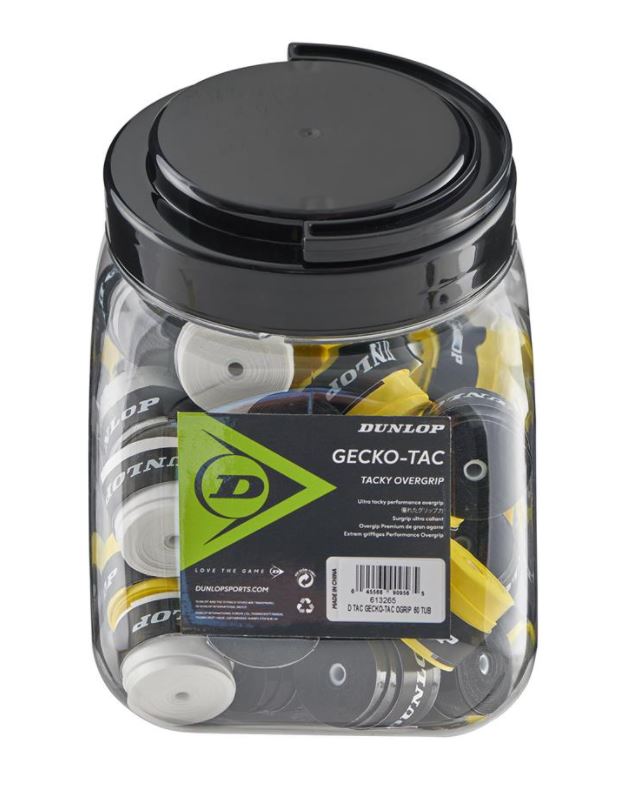 Overgrips Dunlop GECKO-TAC Bote 60u Surtidos