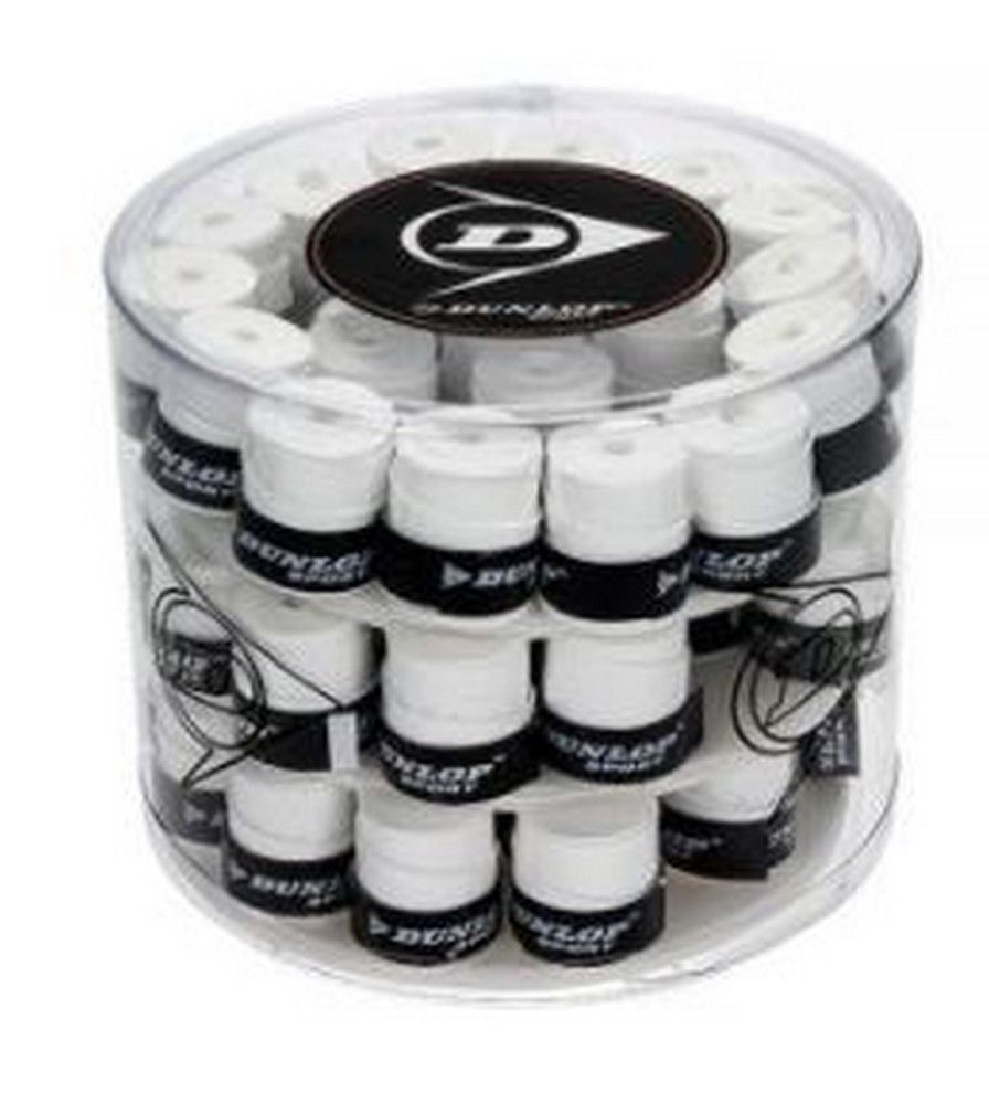 Overgrips Dunlop TOUR DRY Cubo 60 Blanco