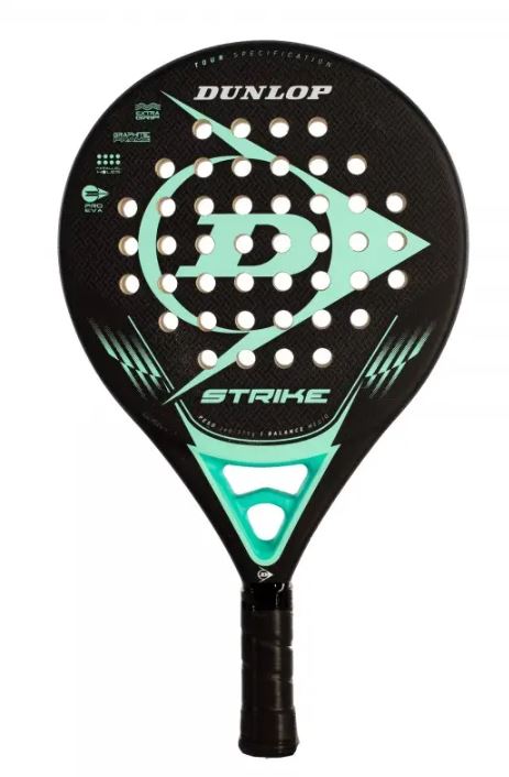 Pala Pádel Dunlop Strike Turquesa Rugosa NH