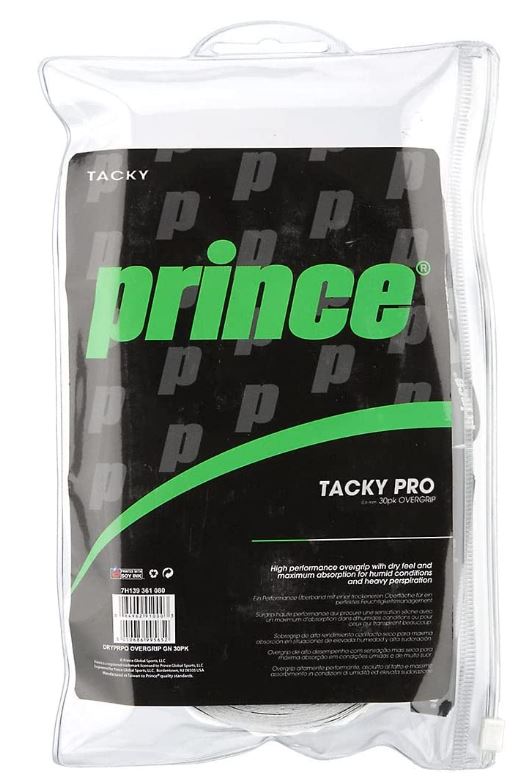 Overgrips Tenis Pádel Prince Tacky Pro Blanco 30u