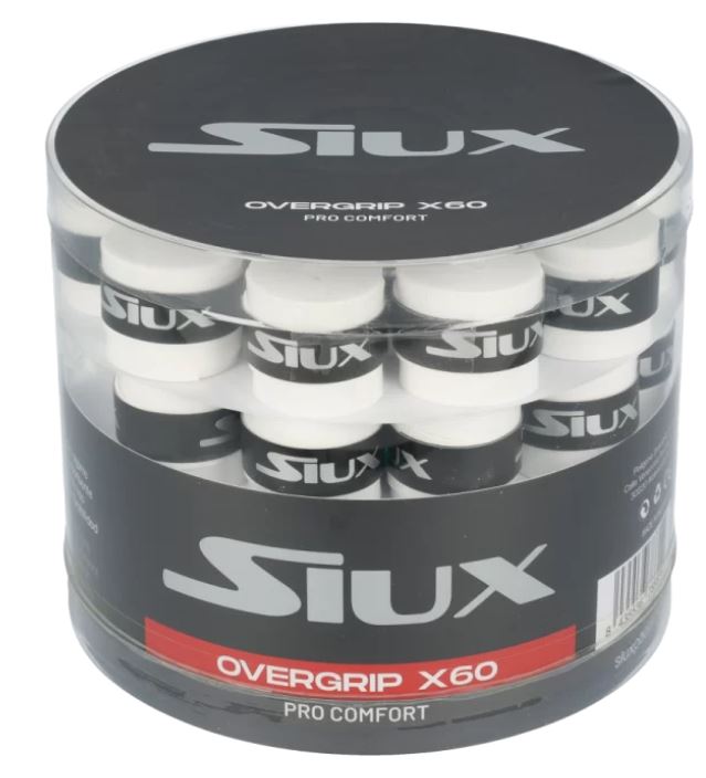 Overgrips Pádel Siux Pro Comfort pack 60u Blanco