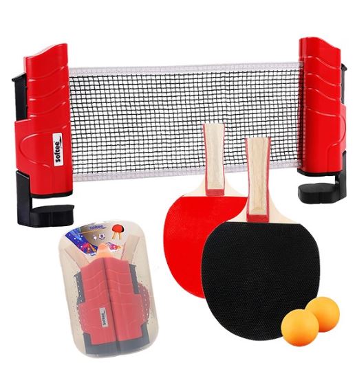 Kit Tenis Mesa Softee 2 Palas 1 red 2 bolas